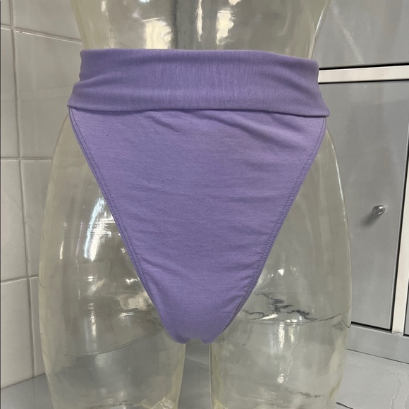 Candiotti Tops - Candiotti 80s 90s Roll-Waist Thong Bodywear M NWOT Lavender
